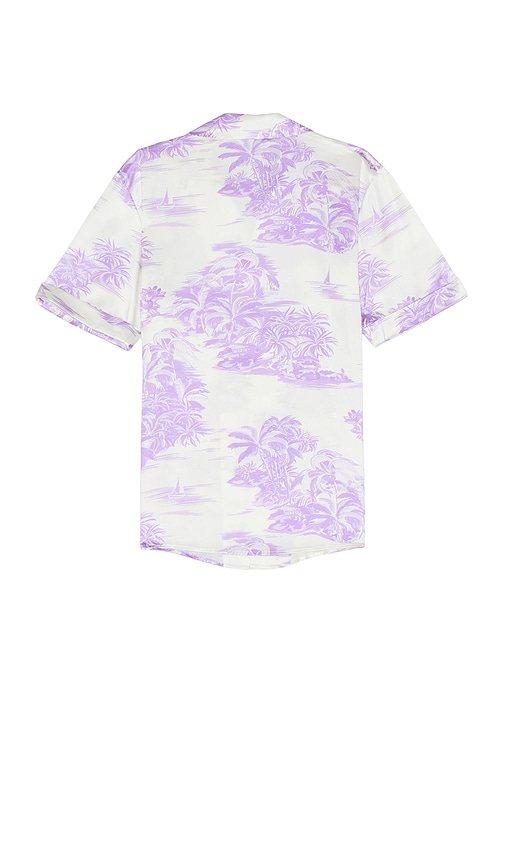 Shop Ser.o.ya Brenden Silk Shirt In Lavender Island