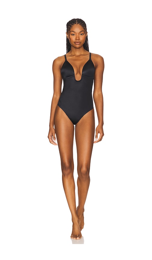 Shape Suit Your Fancy Plunge Bodysuit in Black. - size XS (also in M, S)