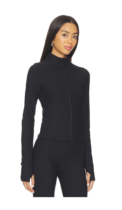Spanx Smooth On Form Full Zip Jacket In Black