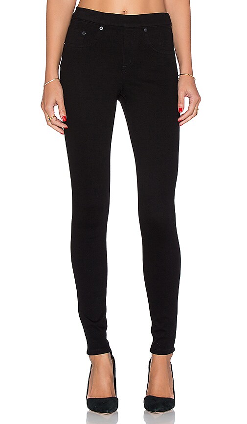 SPANX Twill Jegging in Very Black REVOLVE