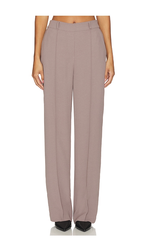 Shop Spanx Straight Leg Trouser In Grey