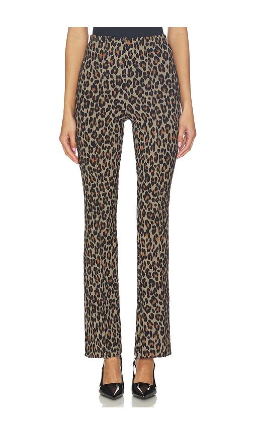 Spanx Smooth Ponte Micro Flare In Animal Print