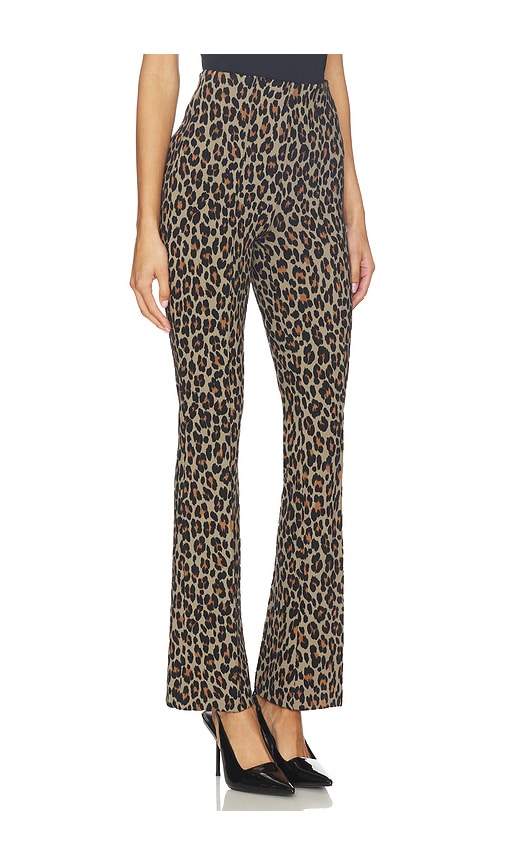 Spanx Smooth Ponte Micro Flare In Animal Print