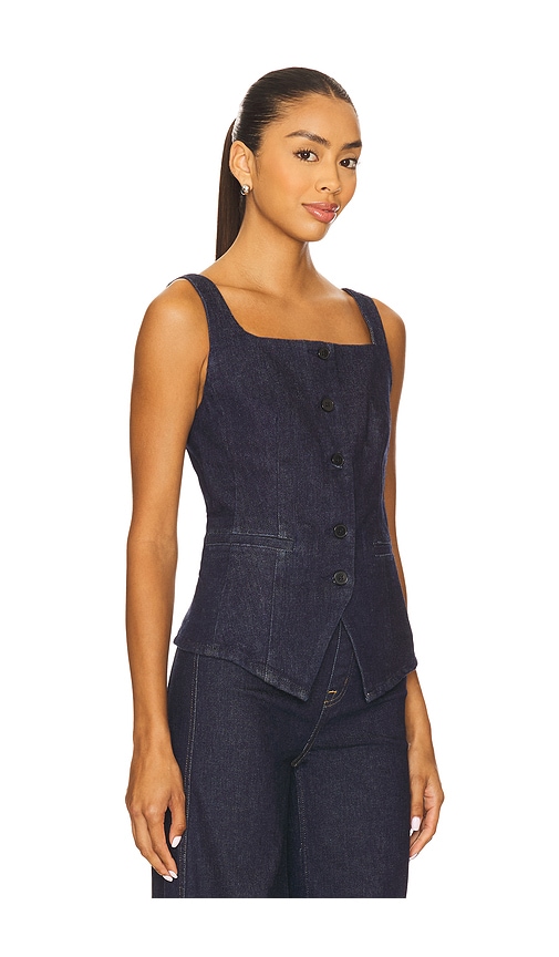  Spanx Denim Vest In Blue. Size Xs. Also In S, M, L. 