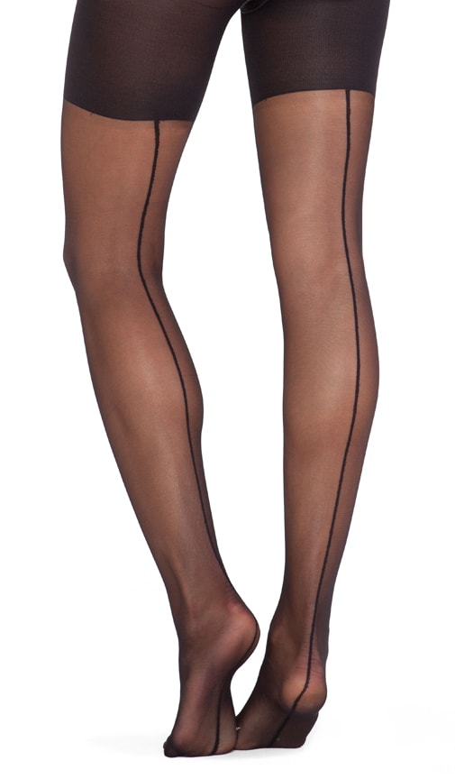 Spanx Sheer Fashion Pantyhose - Back Seam 385