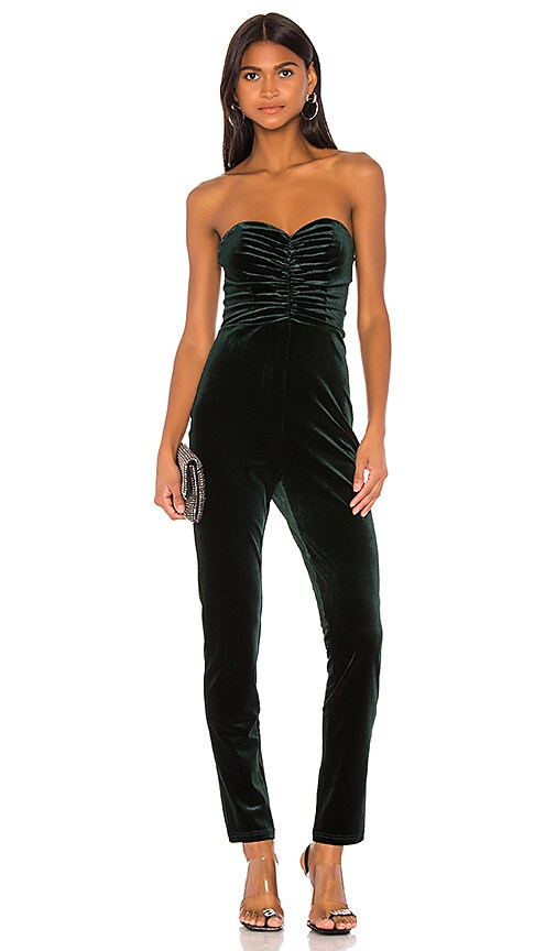 Angelina Ruched Strapless Jumpsuit