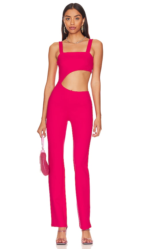 superdown Brylee Cut out Jumpsuit in Hot Pink | REVOLVE