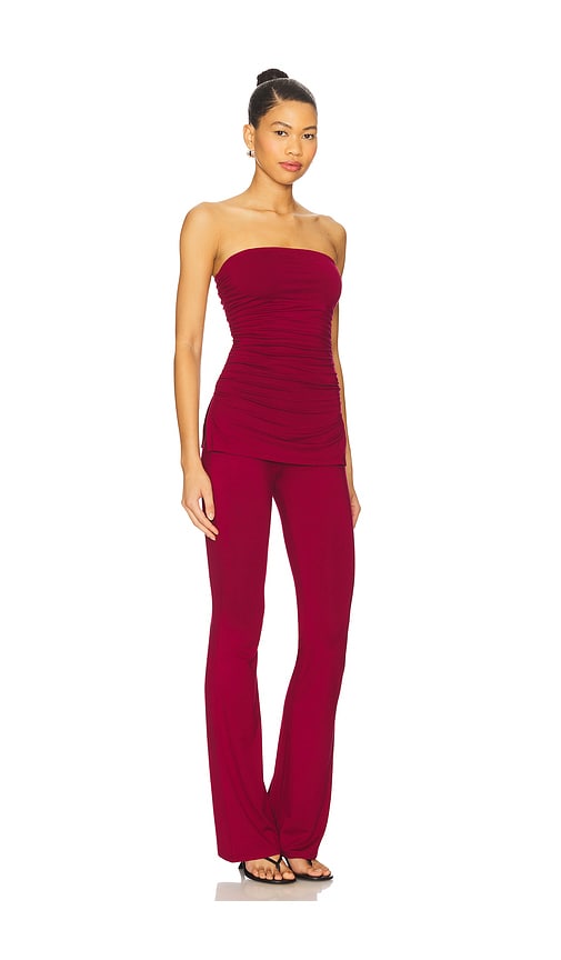 Superdown Annalise Pant Set In Burgundy