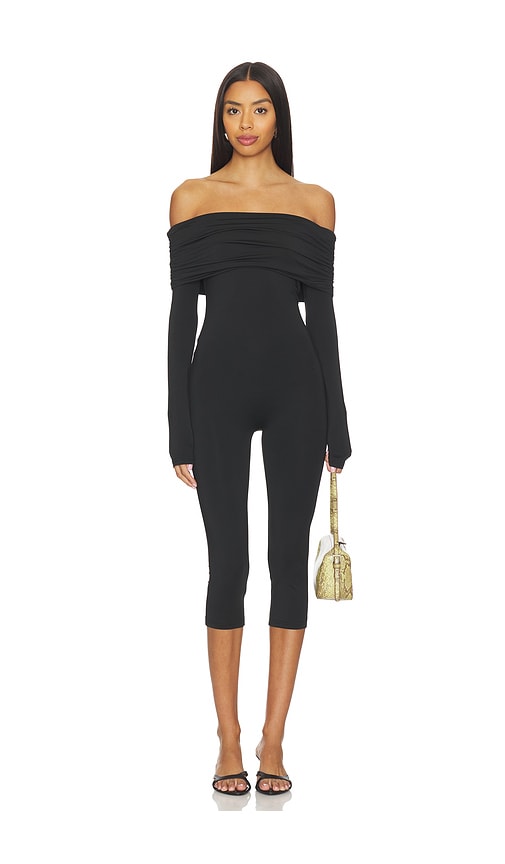 Superdown Yuna Capri Jumpsuit In Black