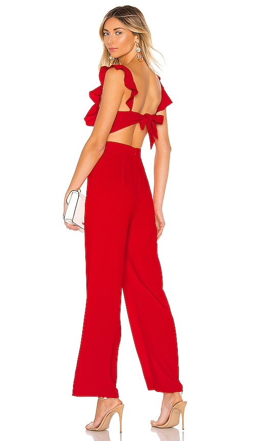 red workers jumpsuit