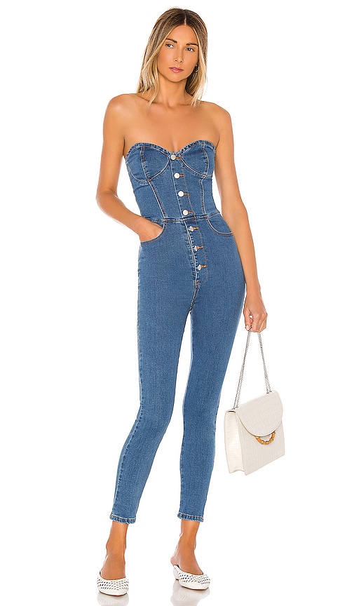 denim jumpsuit