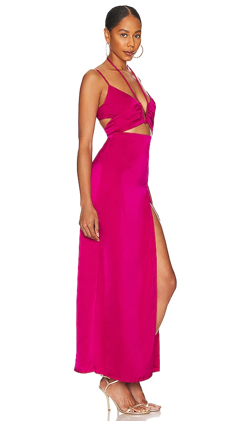 Shop Superdown Jayda Maxi Dress In Magenta Pink