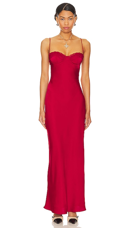 superdown Talia Dress in Crimson