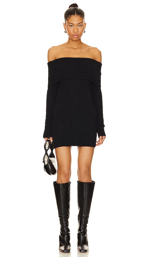 Shop Superdown Isidore Sweater Dress In Black