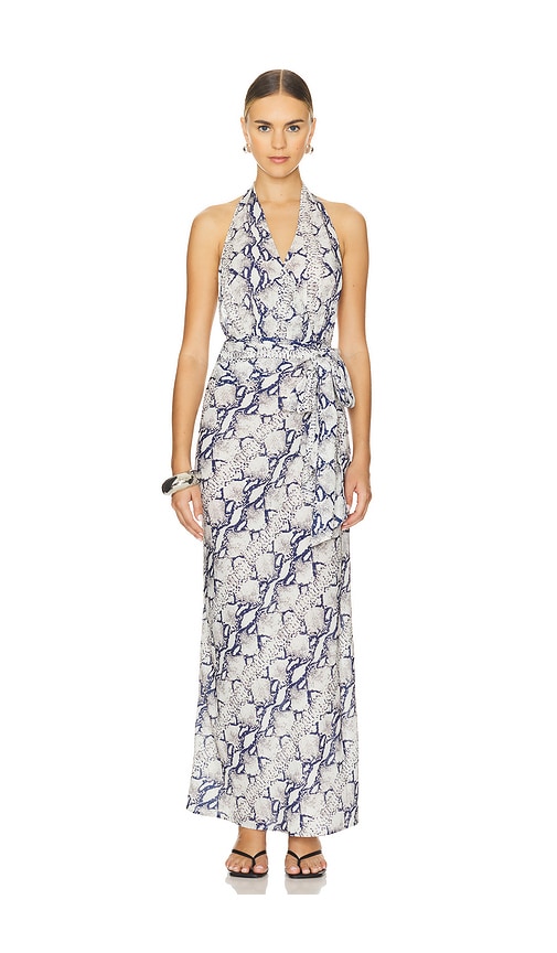 Shop Superdown Cynthia Maxi Dress In Snake Multi