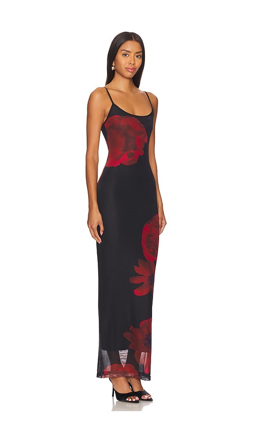Superdown Jobelle Maxi Dress In 블랙 멀티