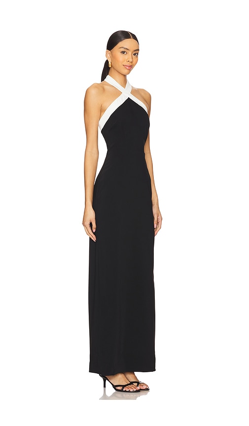Superdown Laurien Cross Front Dress In 黑色