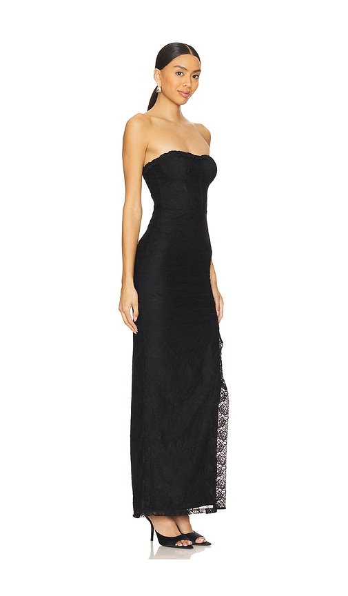 Superdown Lou Maxi Dress In 黑色