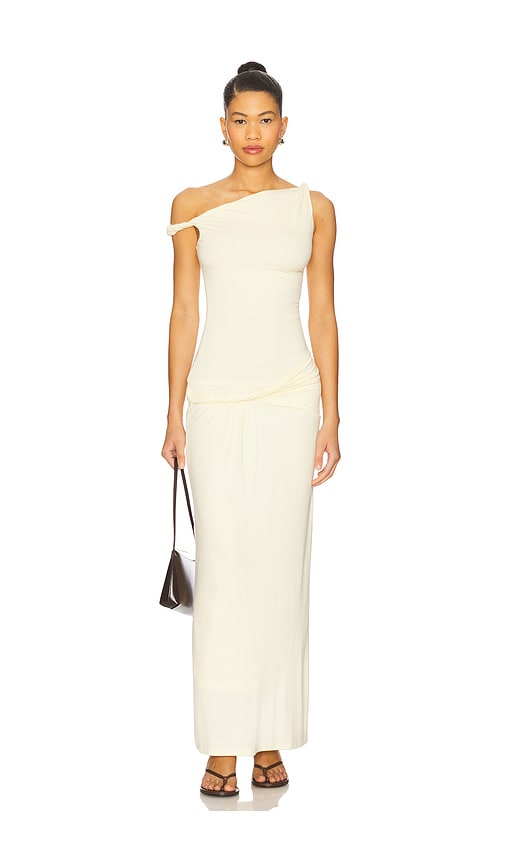 Devin Maxi Dress in Cream. - size XXS (also in L, M, S, XL, XS)