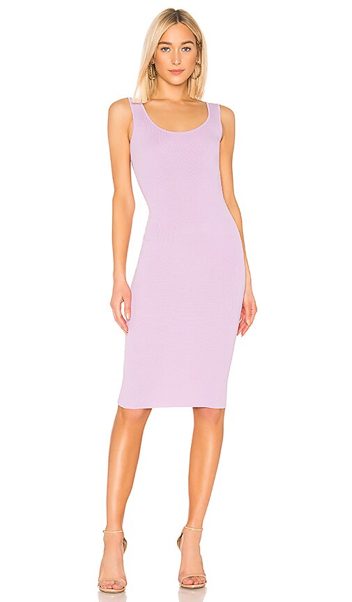 lavender midi dress