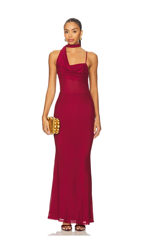 Addie Maxi Dress in Burgundy. - size L (also in M, S, XS) - superdown - Modalova
