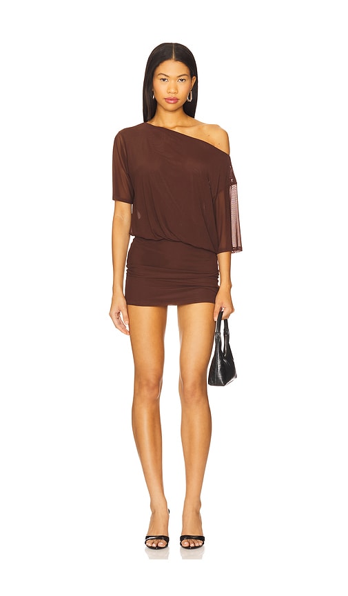 Superdown Olya Mini Dress In Brown