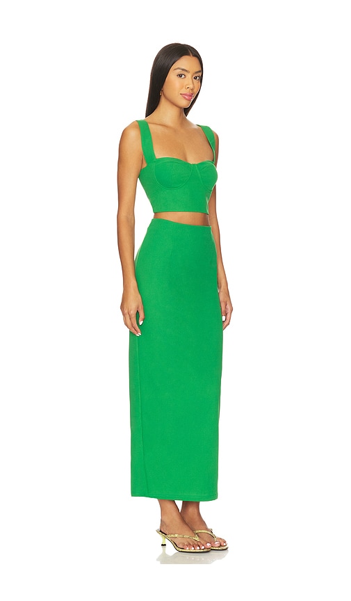 Superdown Veneda Skirt Set In Green