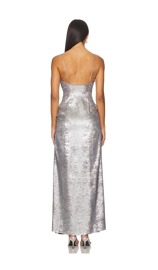  Superdown Kleid Kit In Metallic Silver. Größe Xs. Also In S, M. 