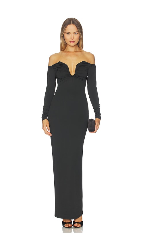 Superdown Aya Maxi Dress In Black
