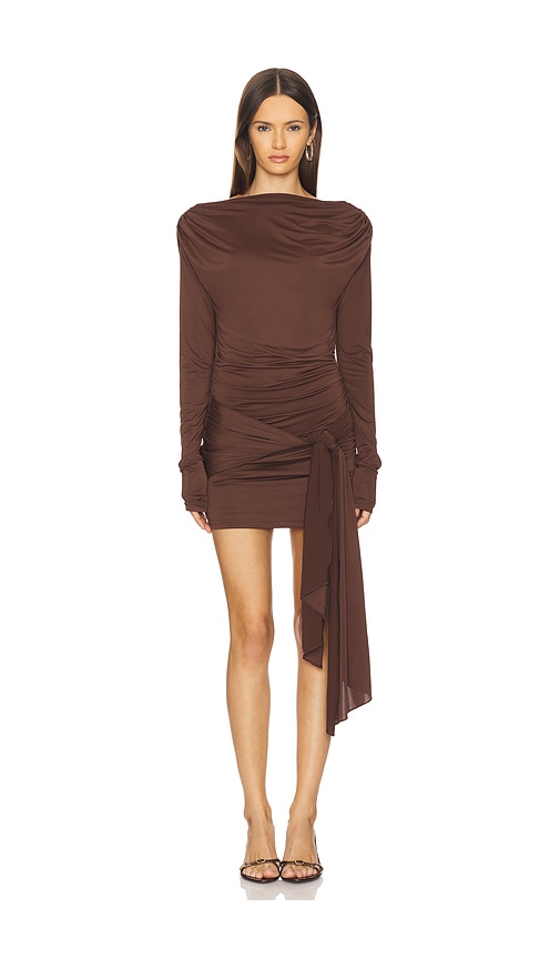Superdown Miram Mini Dress In Burgundy