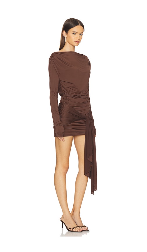 Superdown Miram Mini Dress In Burgundy