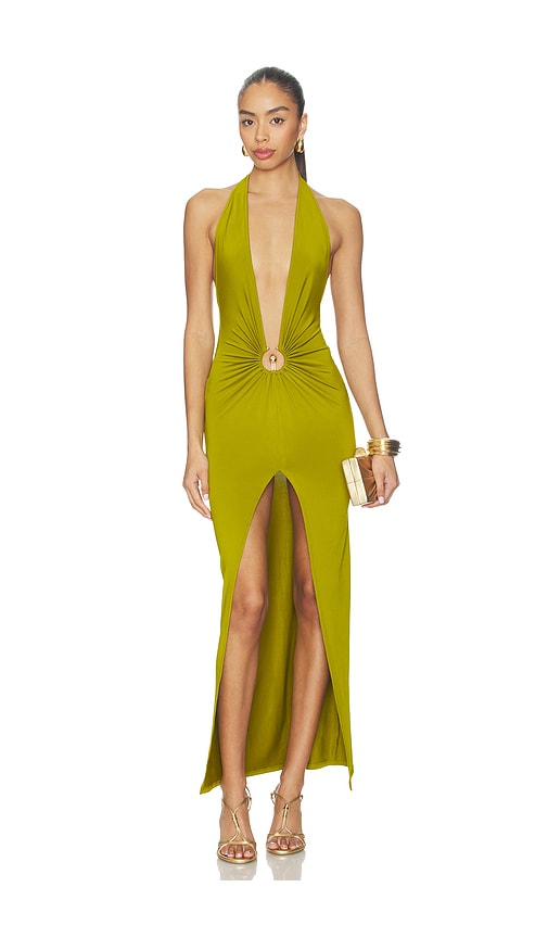 slim fit dress slacks Strapless Mini Puzzle Dress in Fern | S