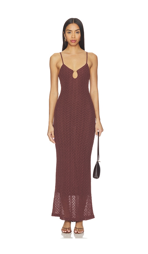 superdown Kailani Maxi Dress in Brown