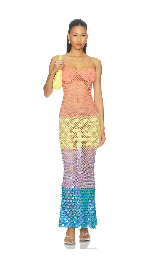 superdown Hildie Crochet Maxi Dress
