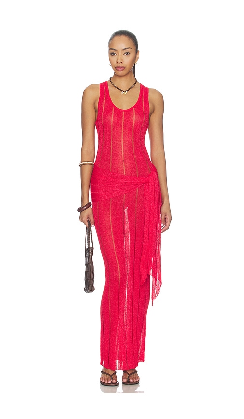 Macie Drape Maxi Dress