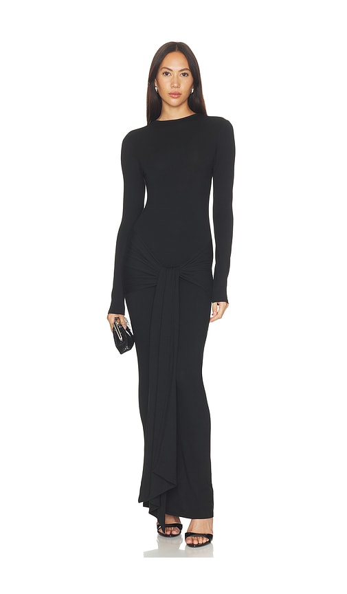 Piper Long Sleeve Maxi Dress by superdown in Black