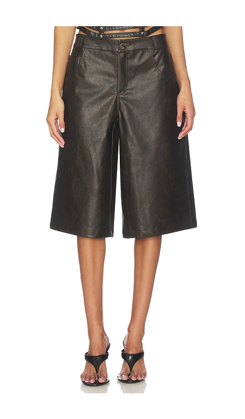 Vala Faux Leather Short