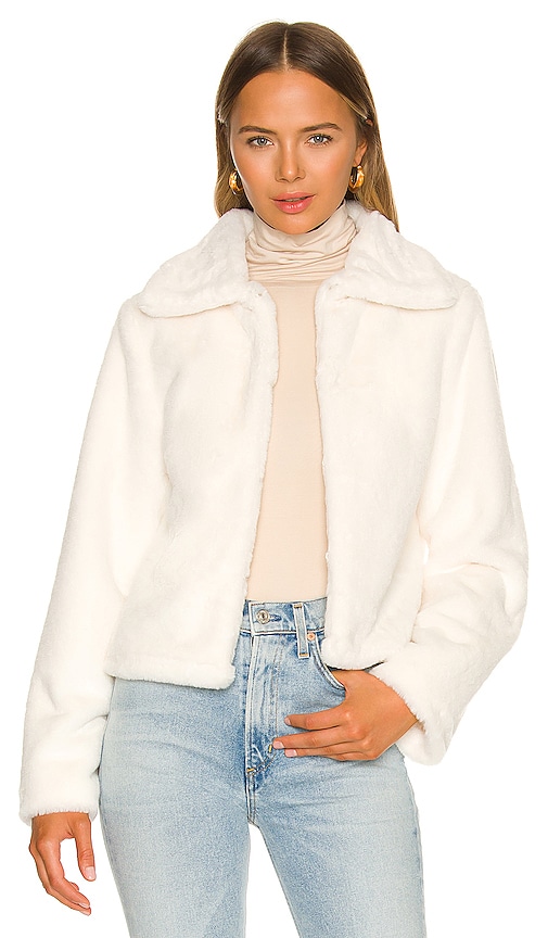 Buy Men White Full Sleeve Faux Fur Jacket Online at Sassafras
