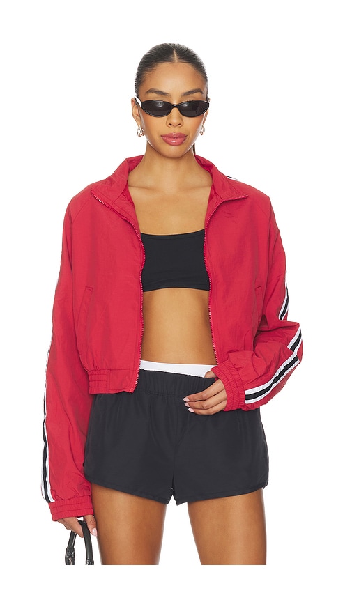 Superdown Cait Windbreaker Jacket In Red