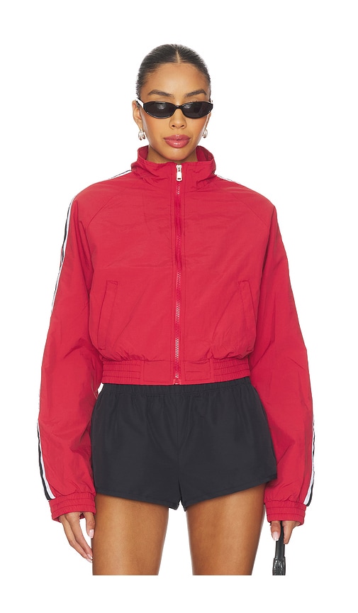 Superdown Cait Windbreaker Jacket In Red