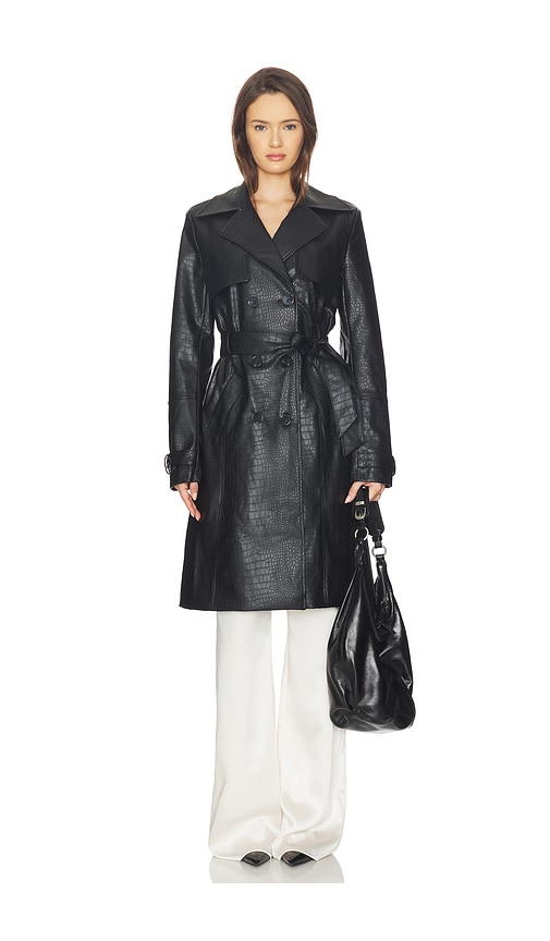 Morgan Faux Leather Coat