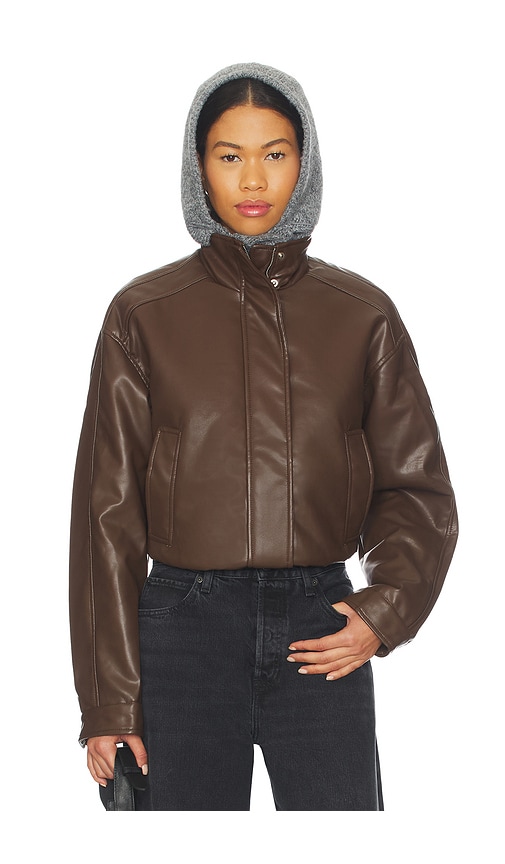 Kona Faux Leather Bomber