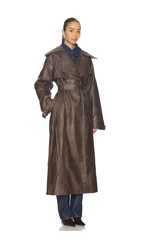  Superdown Mantel Astra In Brown. Größe S. Also In M, L, Xl. 