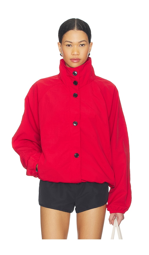 Superdown Kirrily Funnel Neck Jacket In Red