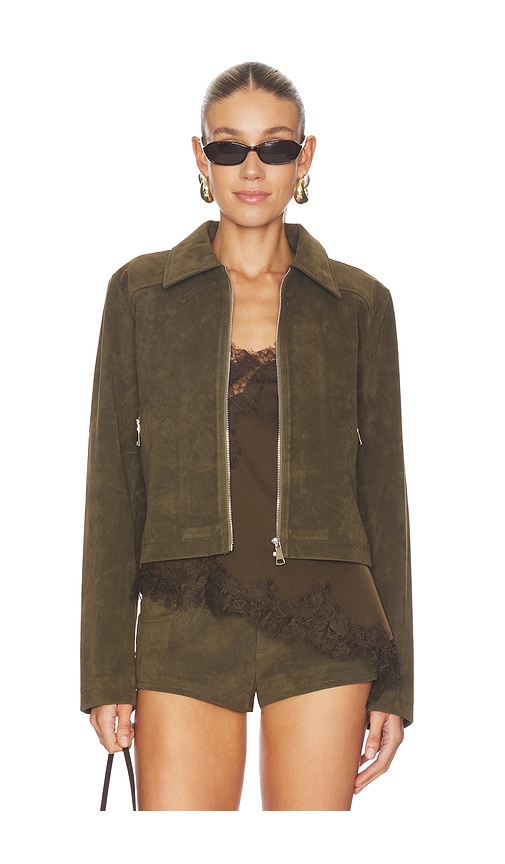 Frannie Faux Suede Jacket