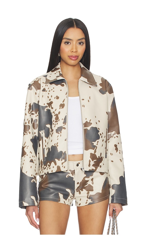 Clara Cow Print Jacket