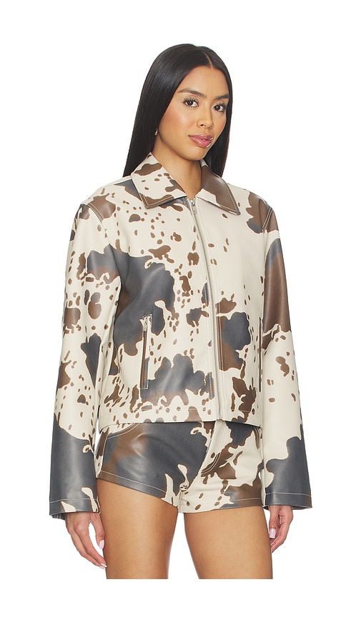  Superdown Jacke Clara In Cream,brown. Größe Xxs. Also In Xs, S, M, L. 