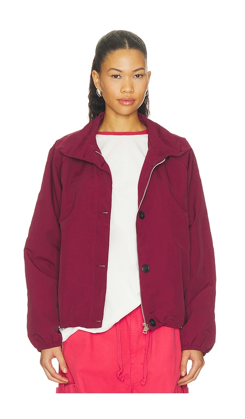 Kirrily Funnel Neck Jacket by superdown in Burgundy