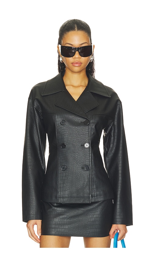 Caroline Faux Leather Jacket
