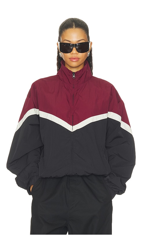 Liberty Track Jacket by superdown in Burgundy